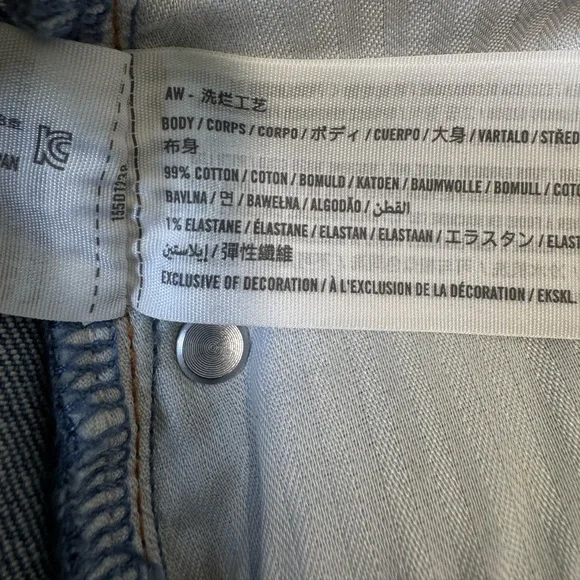 Abercrombie & Fitch Women's 90s Straight Ultra High Rise Leg Blue Jeans - Picture 9 of 14